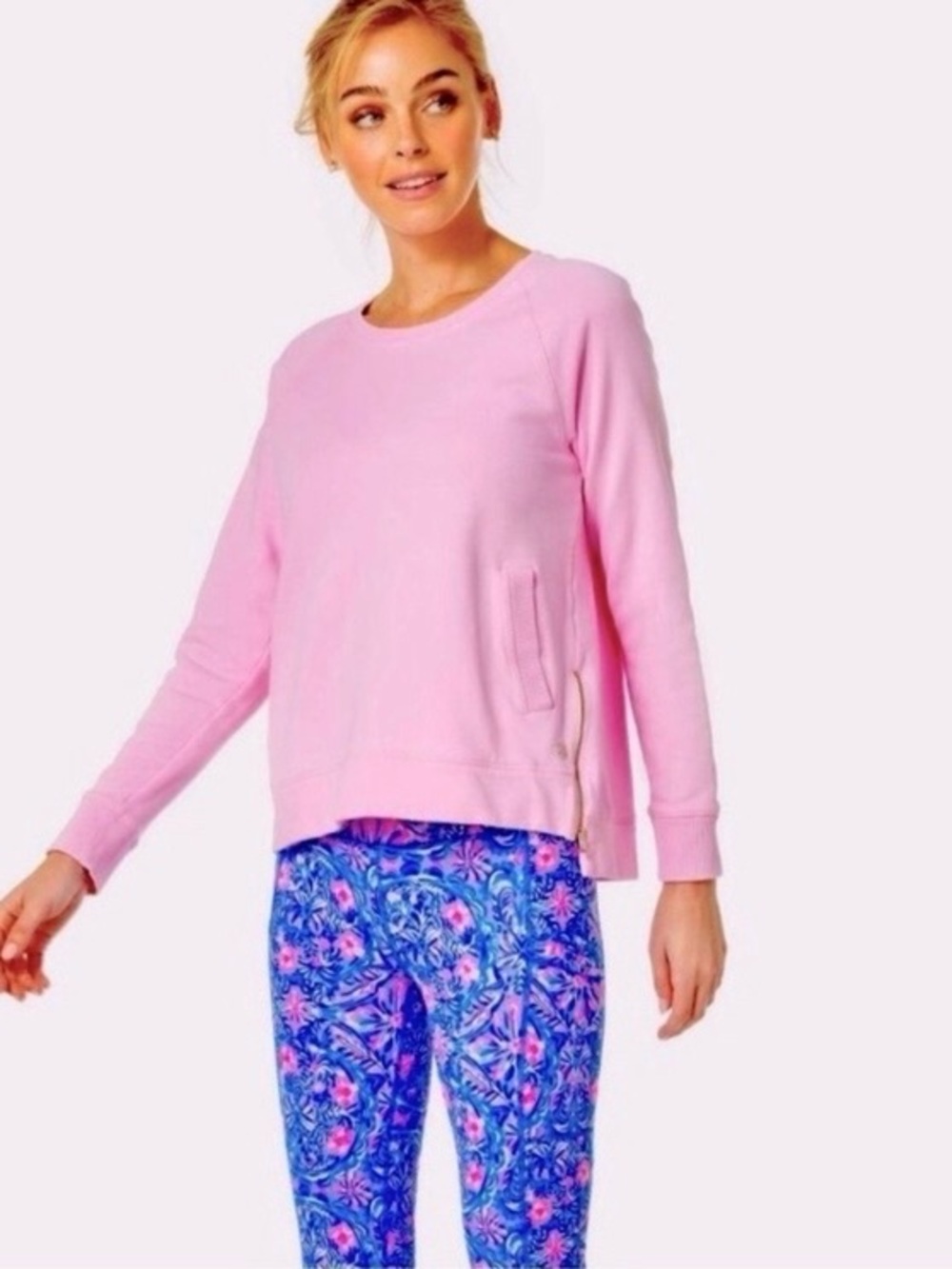 Lily Pulitzer Luxetic Beach Comber Pullover ~ Pastel Pink XL
